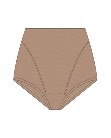 Gemsli SW0064 Beige Powermesh Control Brief myselflingerie.com